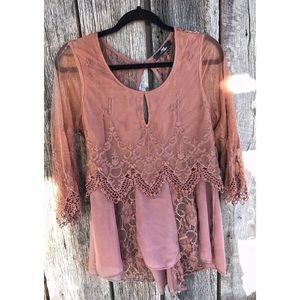 BKE Boutique Lace Top